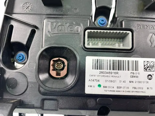 Écran de navigation Renault Captur OEM 280346916R image 4