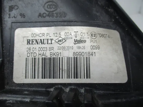 Oikea Ajovalo Laguna 3 Halogeeni EU 260100038R image 10