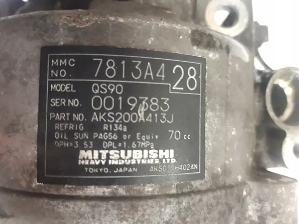 Compresor de aire acondicionado Mitsubishi Lancer X 1.8 DI-D image 4