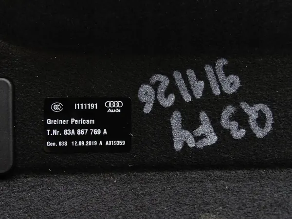 Audi Q3 bakre bagagehylla OEM 83A867769A image 5