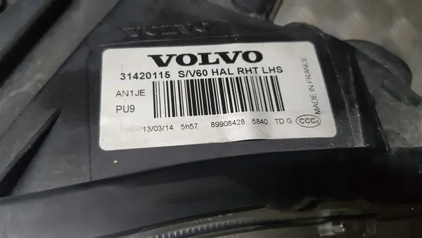 VOLVO V60 II Vasemman Puolen Ajovalot 31420115 image 7