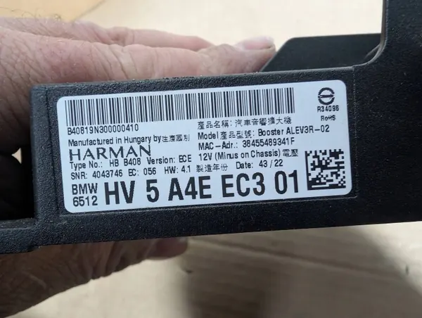 BMW Radio-vahvistin OEM 5A4EEC3 i4 G26 Gran Coupe:lle image 4