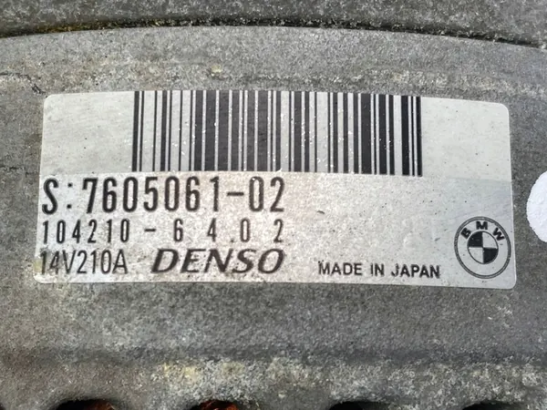 Generaattori 14V 210A BMW X1 E84 2012 OEM 7605061 image 5