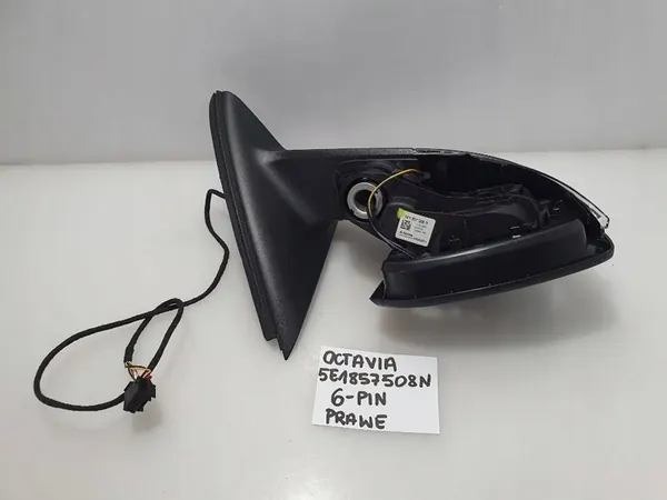 Oikea sähköinen sivupeili Skoda Octavia III 2018 6PIN OEM image 3