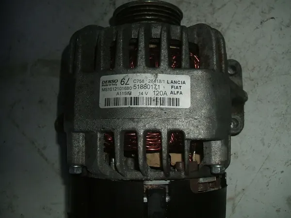 Vaihtovirtageneraattori Fiat 500 OE 51880171 image 7