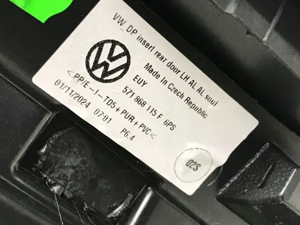 OEM 571867968KULA4 VW Tiguan III Deurbekleding Achter Links image 9