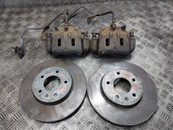 Bremsscheiben + Beläge + Bremssättel Vorderachse OEM TARCZE HAMULCOWE PRZÓD + KLOCKI + ZACISKI OPEL ANTARA I 2.0 CDTI ATE image 2