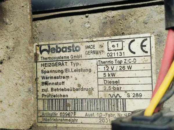 Webasto Verwarming OEM 66724A voor Citroen Xsara Picasso image 5