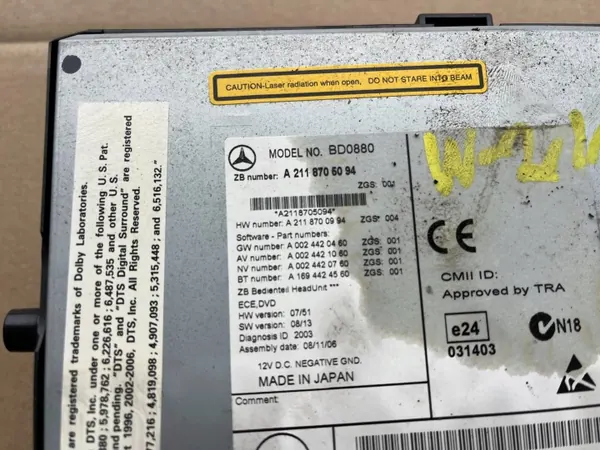 OEM A2118705094 Radio Navigation Mercedes E-klass W211 image 3