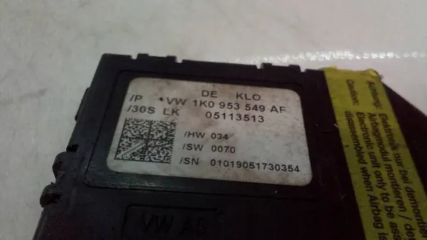 Sensor de ângulo de direção Volkswagen Touran I 1K0953549AF image 3