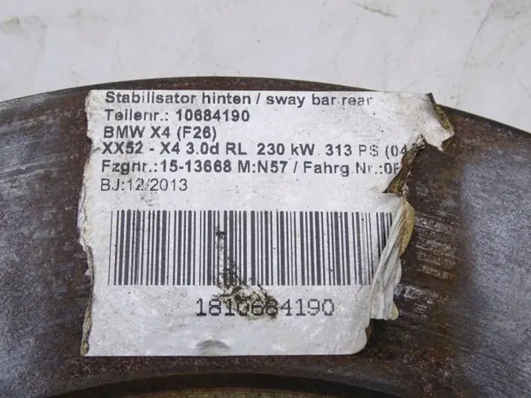 OEM 6790362 Taka jarrulevy 330mm BMW X4 F26 image 5