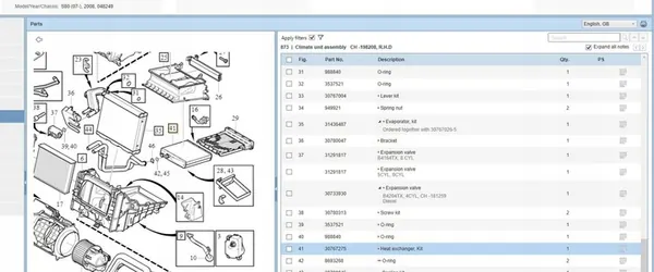 Volvo S80 2007 Verwarmingskern image 6