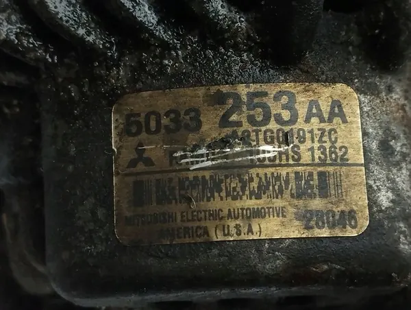 Vaihtovirtageneraattori Chrysler PT Cruiser 2002 5033253AA image 2