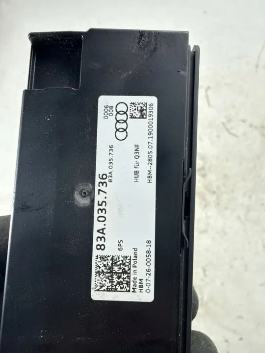 Audi Q3 83A Kaksois USB-C + USB-pistoke OEM 83A035736 image 6