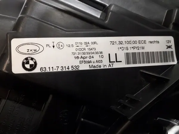 BMW F30 F31 Farol Xenon Direito 7314532 image 9