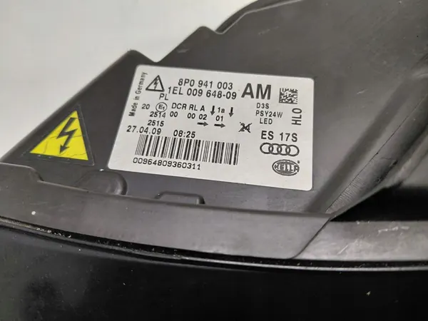 Audi A3 8P Faro Xenón Izquierdo No Adaptativo OEM image 3
