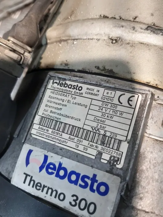 Webasto Thermo 300 DW300 seisontalämmitin käytetty image 3