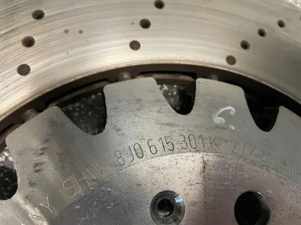 Fram bromsskivor OEM 8J0615301K för Audi TT RS image 6