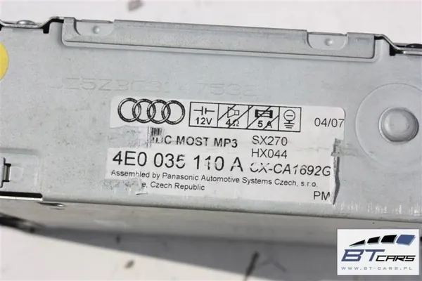 Cambiador CD MP3 Audi OEM bt-cars-9096 para A6 A8 Q7 image 8