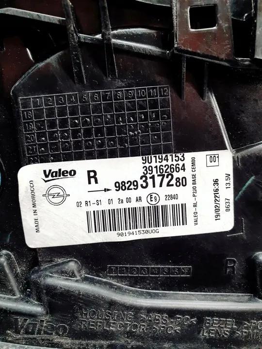 OPEL CORSA F Luz Trasera Derecha Original UE image 7