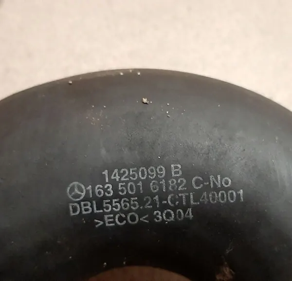 Tuyau Intercooler Mercedes ML 2.7 CDI 1635016182 image 3