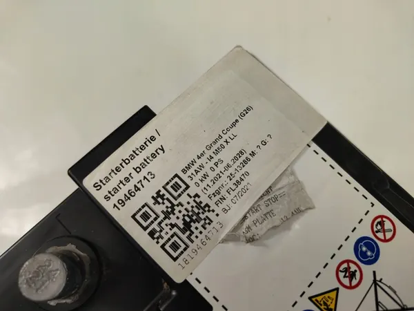 BMW OEM 9878488 AGM Akku 12V 50Ah 570A image 4
