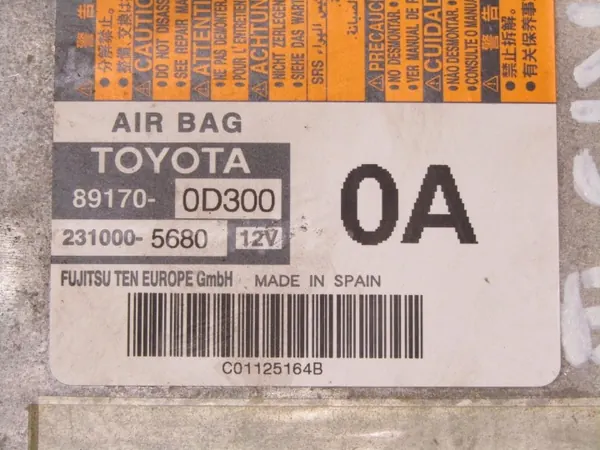 Módulo Airbag OEM 89170-0D300 Toyota Yaris image 4