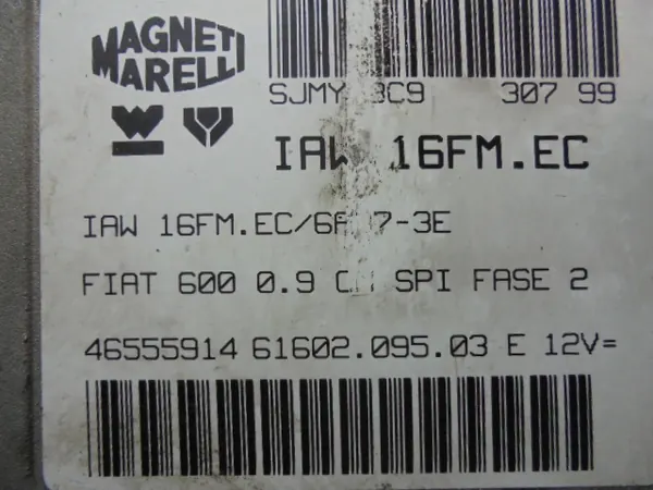 Unité de Contrôle Moteur FIAT UNO 46555914 image 4
