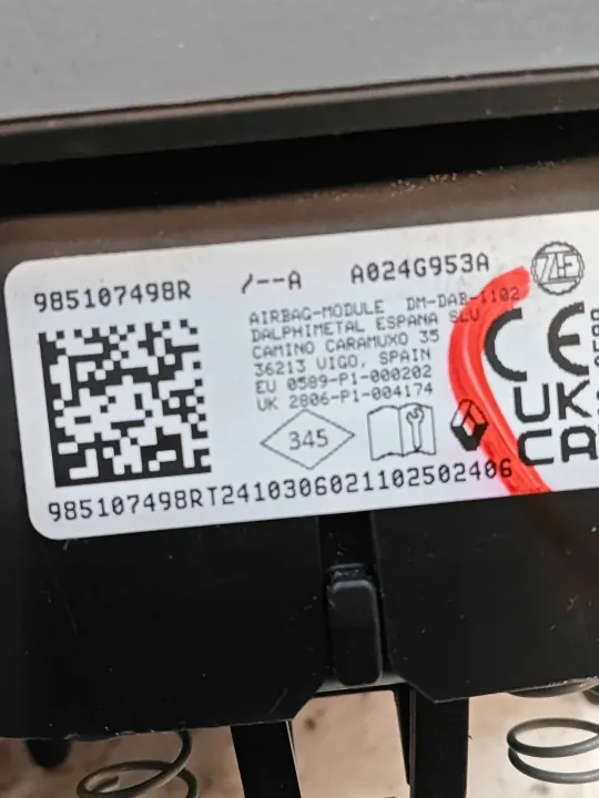 Renault Captur II Fahrerairbag OEM 985107498R image 4
