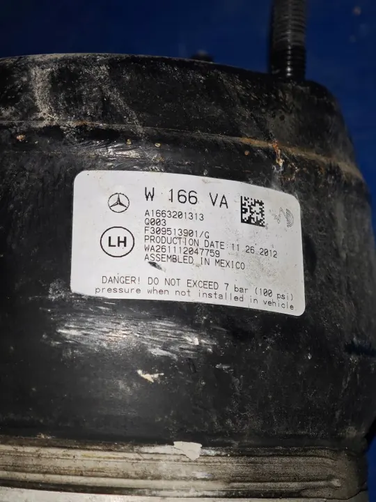 Amortisseur Airmatic avant gauche OEM A1663201313 Mercedes ML W166 image 5