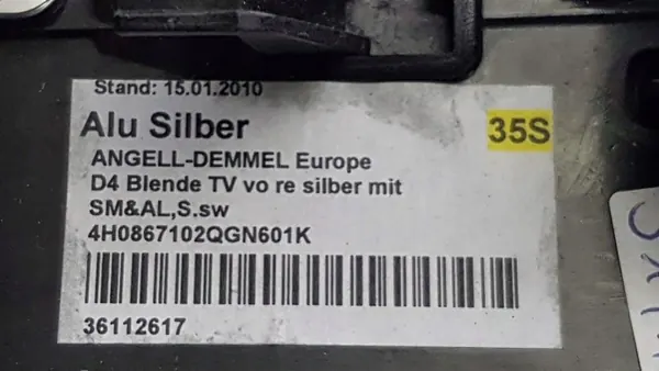 Audi A8 D4 Voor rechter deurlijst OEM 4H0867102Q image 7