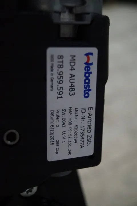 Audi A5 8T Schiebedach Komplett OEM 8T8877041E image 4