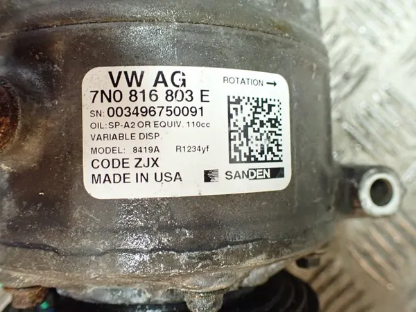 Compressore Aria Condizionata VW Atlas 3.6 2022 image 3