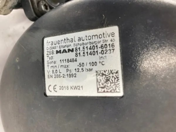 MAN luchtreservoir 8L OEM 81514016016 voor TGM TGL TGX TGS image 5