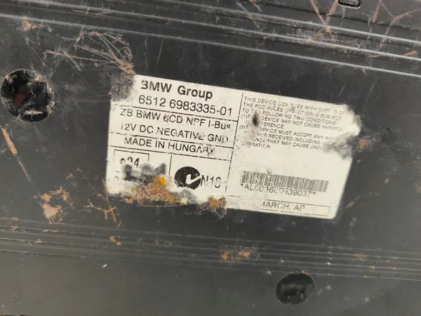 Trocador CD BMW X5 E53 OEM 6983335 - 6 discos image 4