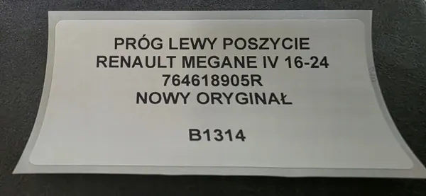 OEM 764618905R Soleira Esquerda para Renault Megane IV image 5