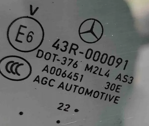 Takaikkuna oikea OEM 43R000091 Mercedes M-Class image 5