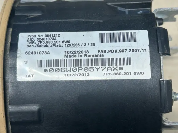 Airbag conductor Porsche 7P5880201 - Usado image 4