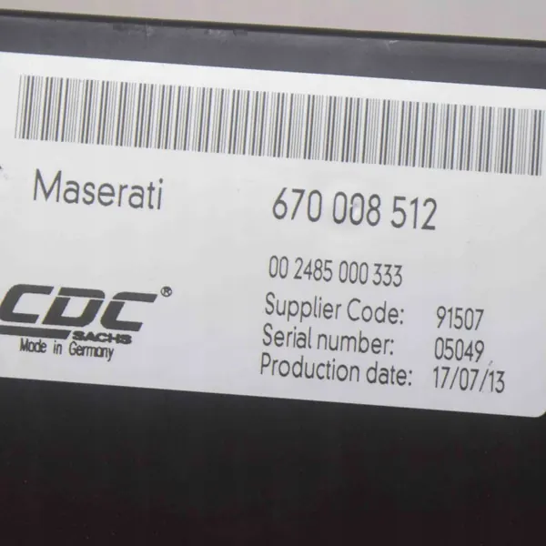 Maserati Quattroporte 2014 Luftfederungsmodul OEM 670008512 image 6