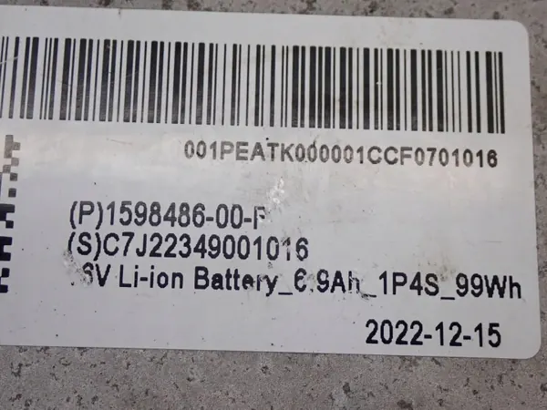 Module Batterie Tesla 1598486-00-F 7Ah Occasion image 4