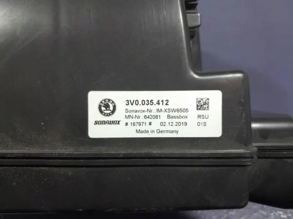 Skoda Superb III Subwoofer-luidspreker OEM 3V0035412 image 5