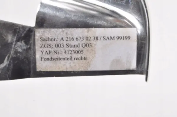 Garniture Intérieure Mercedes W216 OEM A2166730238 image 4