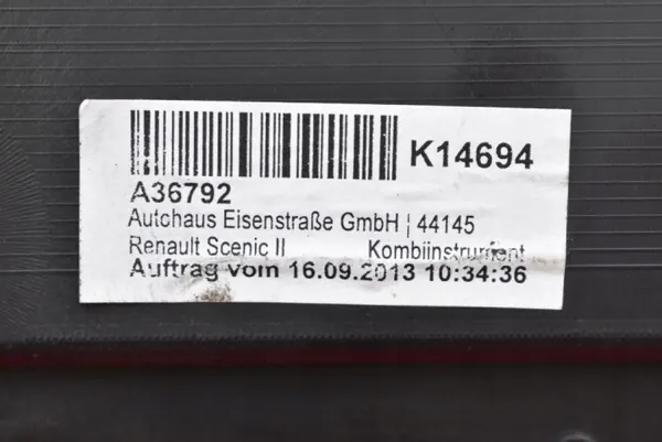 OEM 8200451505A Quadro Instrumentos para Renault Megane image 5