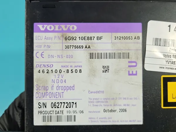 Volvo S80 II CD-wisselaar OEM 30775669AA Gebruikt image 6