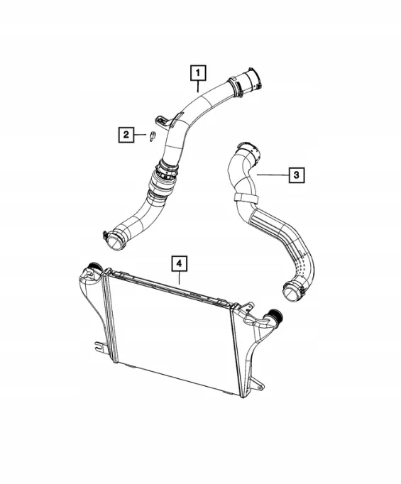 Tuyau intercooler OEM 68283407AC pour Wrangler Gladiator image 4