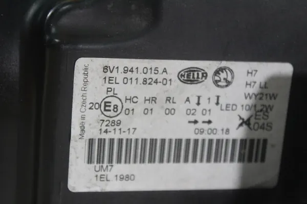 Farol esquerdo Skoda Fabia III LED EU OEM 6V1941015A image 5