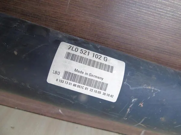 Drivaxel Cayenne Touareg 02-10 Diesel Bensin 7L0521102G image 2