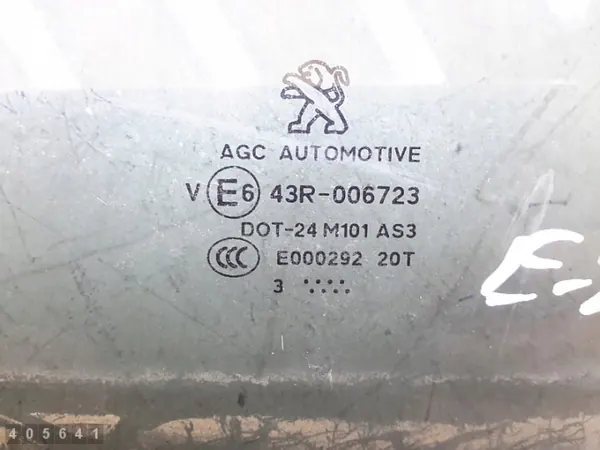 Vitre de porte Peugeot OEM e643r006723 - Occasion image 3
