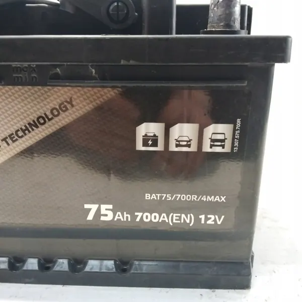 4MAX Ecoline 75Ah 700A Accu - Rechter + Pool image 4