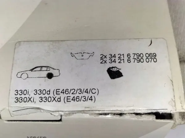 Bromsbelägg bak OEM 34216790071 BMW 3 E46 image 5